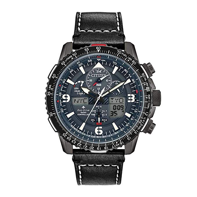 Citizen Eco-Drive Promaster Skyhawk A-T Leather Mens Watch