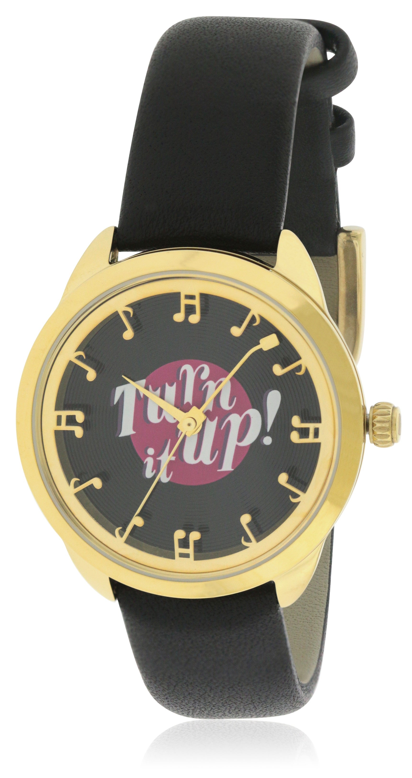 Kate Spade New York Crosstown Record Black Leather Ladies Watch