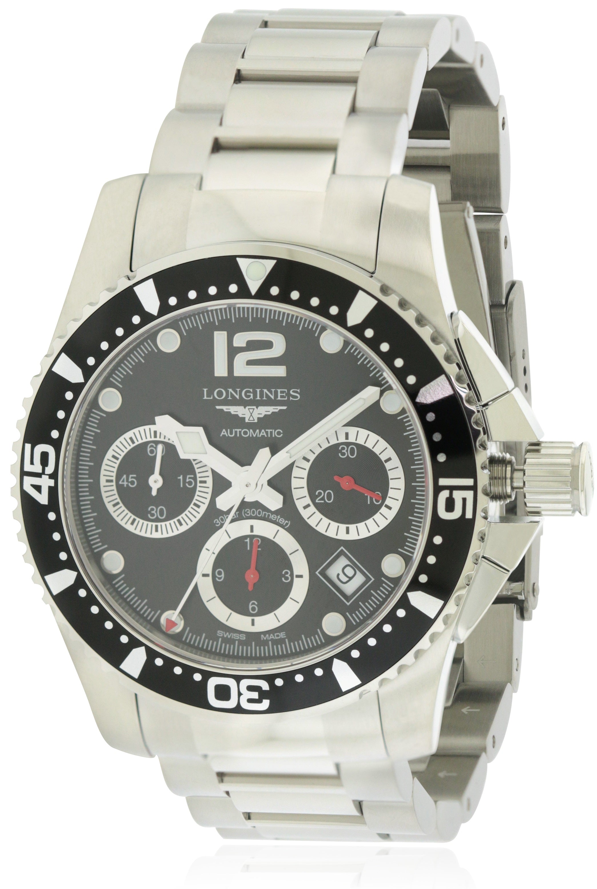 Longines HydroConquest Stainless Steel Automatic Mens Watch