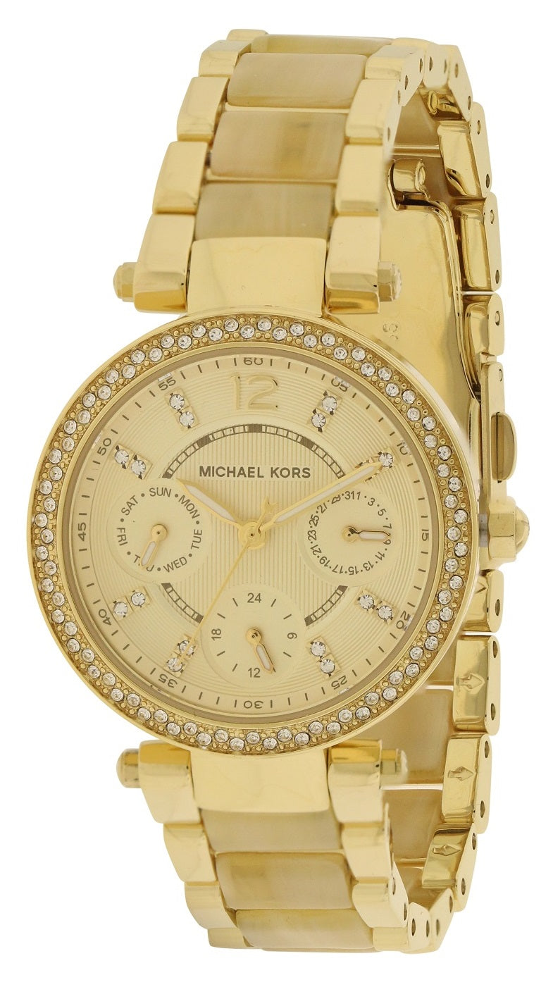 Michael Kors Mini Parker Crystal Bezel Ladies Watch