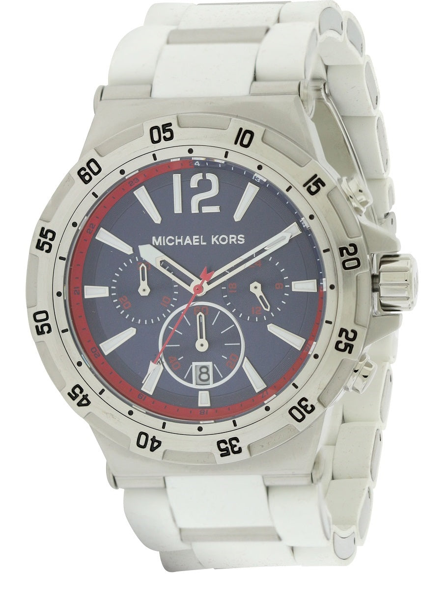 Michael Kors Silicone Wrapped Chronograph Mens Watch
