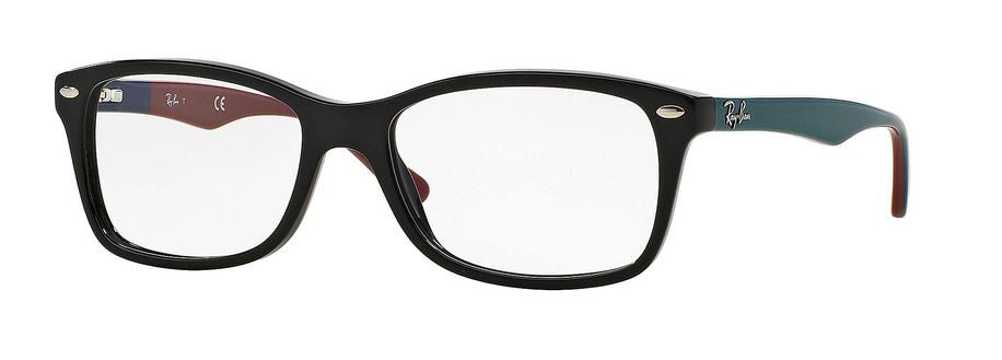 Matte Black Grey Eyeglasses