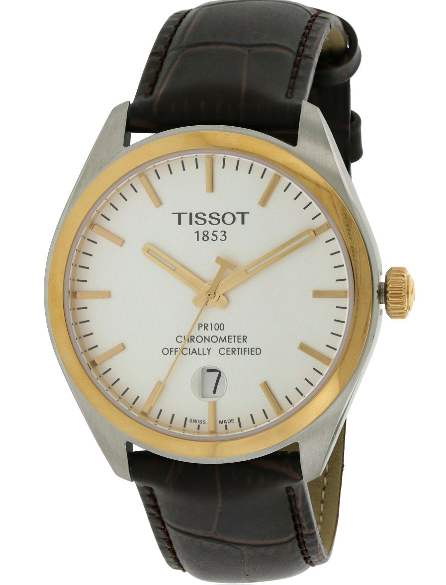 Tissot PR100 Leather Mens Watch
