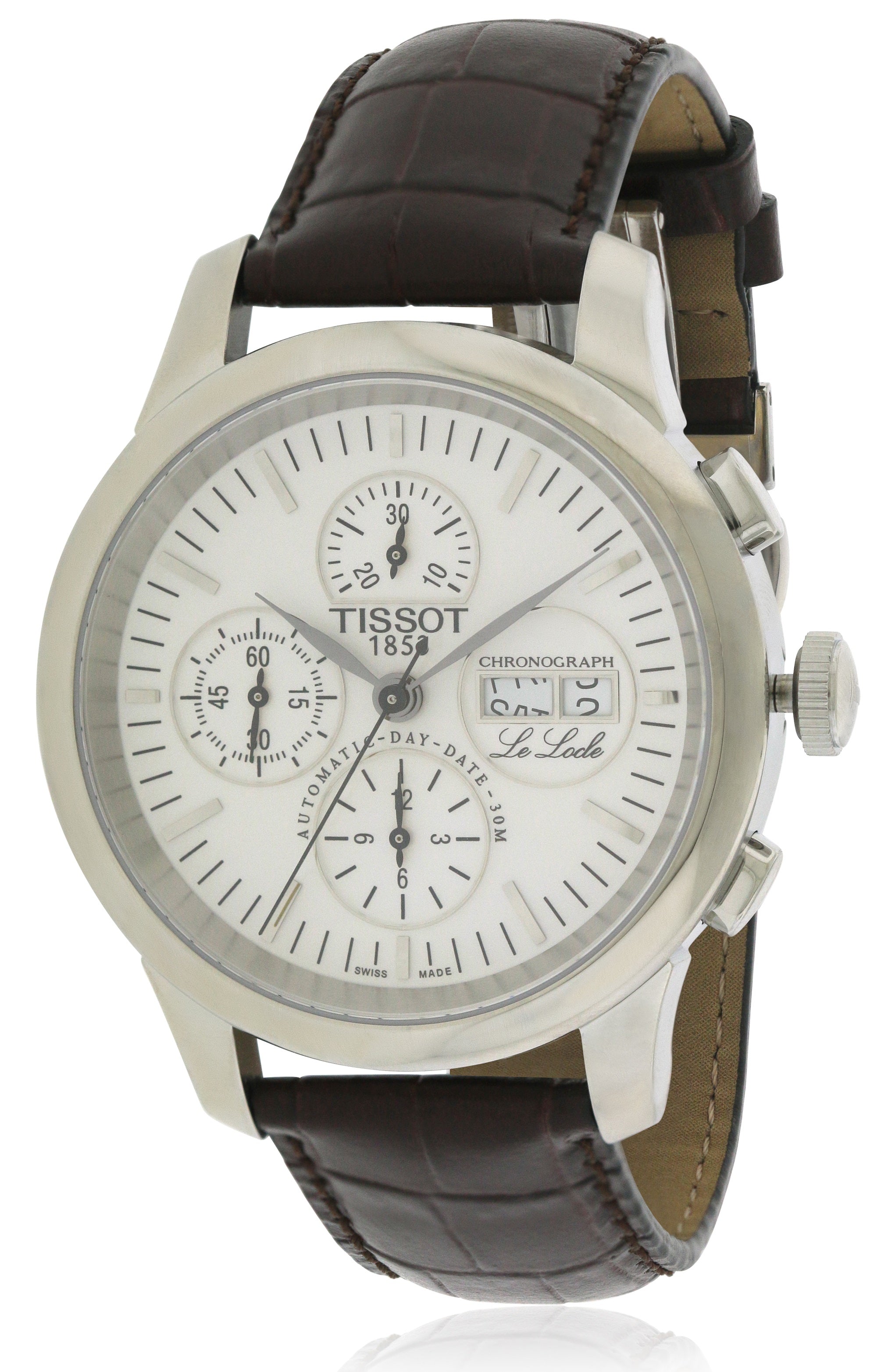 Tissot Le Locle Leather Automatic Chronograph Mens Watch