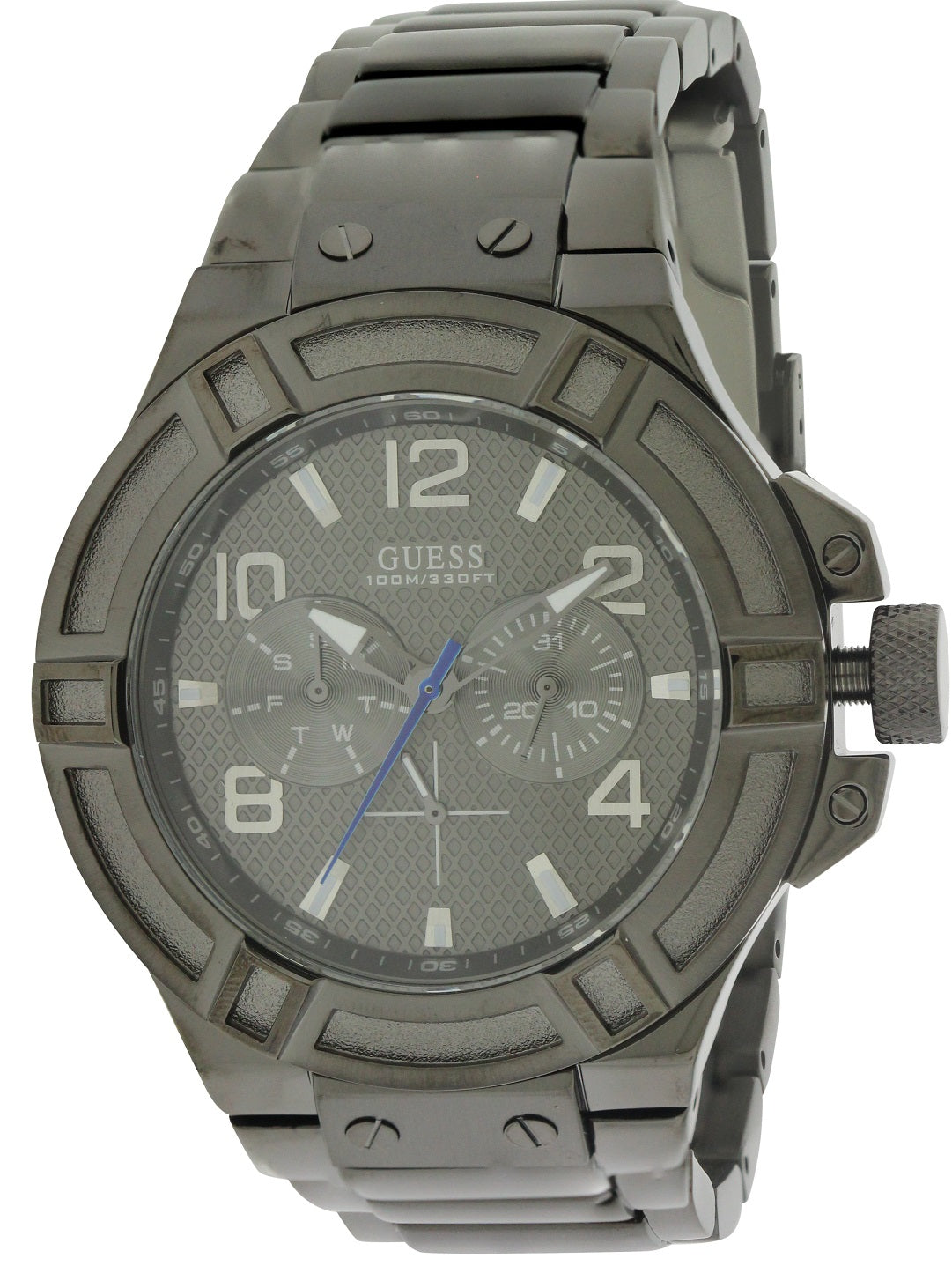 GUESS Black Steel Mens Watch