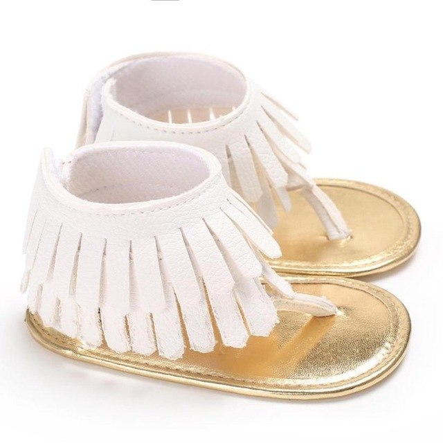 baby girl fringe sandals