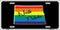 North Dakota Gay Pride Rainbow Flag Novelty License Plate