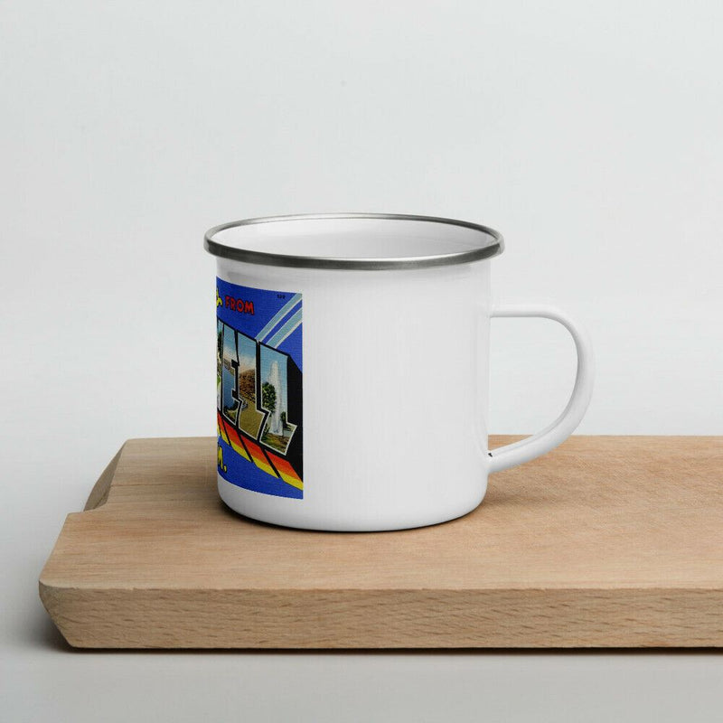 Greetings from Roswell New Mexico Postcard Enamel Mug