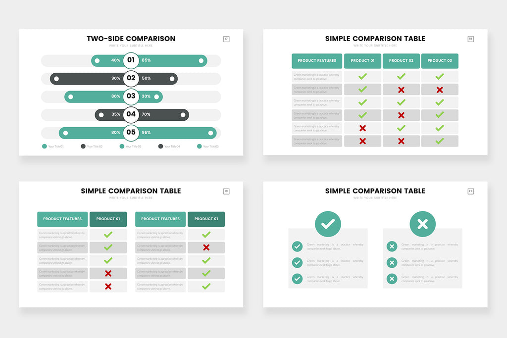 free comparison infographic powerpoint template