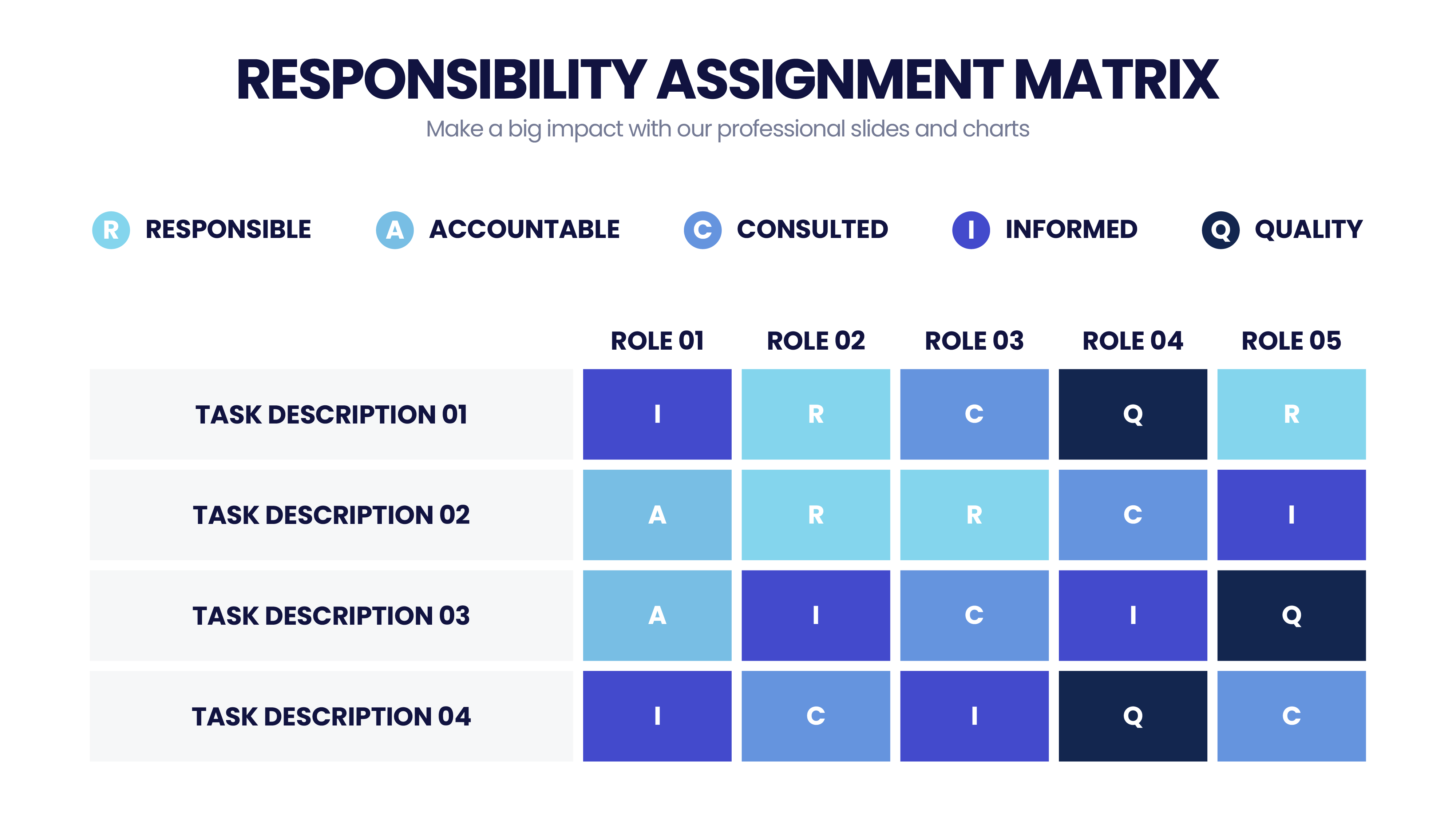responsibility assignment matrix includes