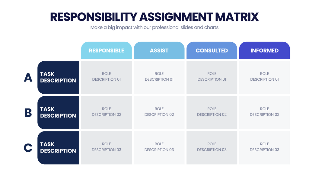purposes of responsibility assignment matrix