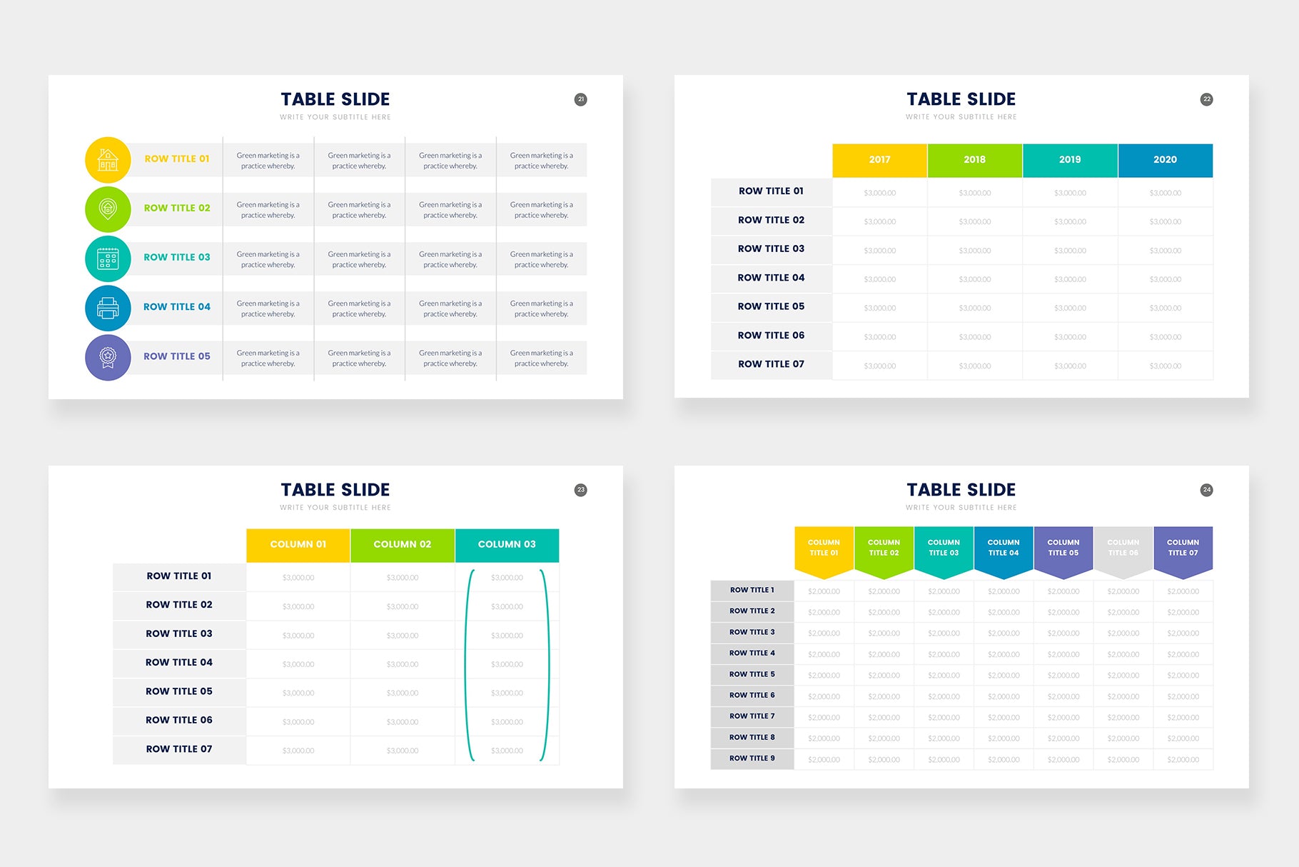 Table Infographics – Infograpia