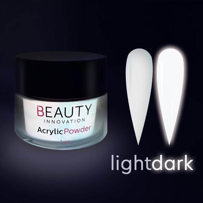 white glow acrylic powder