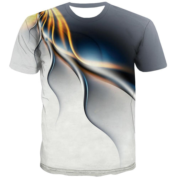 Square T-shirt Men Graphic T-shirts Graphic Casual T-shirts 3d Rainbo ...