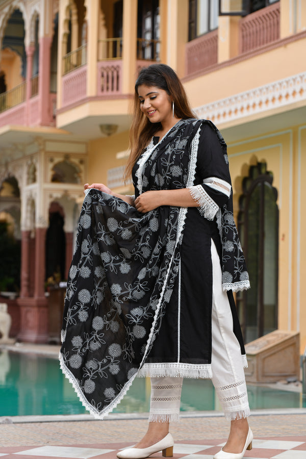 Stunning Blue Kashmiri Tilla Work Silk Suit Set - Shop Now! – Luxurion World