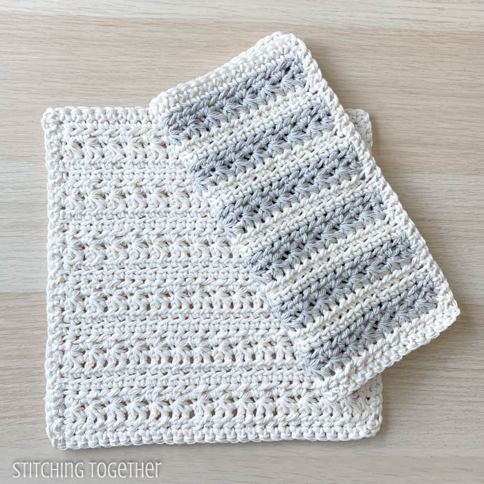 Textured Dishcloth Crochet Pattern – Stitching Together