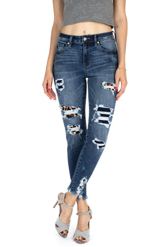 kancan cheetah jeans
