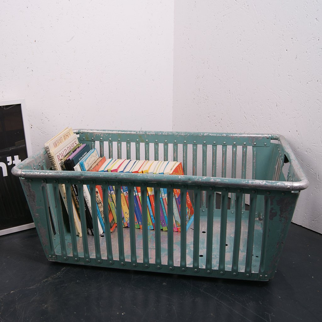Children's Large Green Storage Basket from Germany