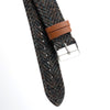 20mm 22mm Quick Release Wool / Leather Backed Watch Strap - Gray Tweed