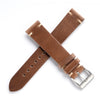 18mm 20mm 22mm Horween Chromexcel Quick Release Handmade Leather Watch Strap - Natural Brown