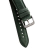 18mm 20mm 22mm Quick Release Padded Leather Watch Strap - Green