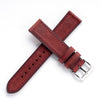 18mm 20mm 22mm Quick Release Italian Pueblo Leather Watch Strap - Red