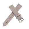 20mm 22mm Quick Release Suede Leather Watch Strap - Light Beige Gray
