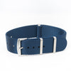 20mm 22mm SLIM Seat Belt Nylon Watch Strap - Navy Blue