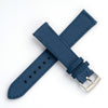 20mm Quick Release Sailcloth Canvas / Leather Watch Band - Blue