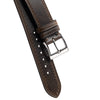 18mm 19mm 20mm 22mm Quick Release Genuine Leather Watch Strap - Olive Brown