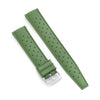 20mm 22mm Quick Release Tropical Pattern FKM Rubber Watch Strap