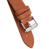 20mm 22mm Quick Release Suede Leather Watch Strap - Brown