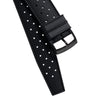 20mm 22mm Quick Release Tropical Pattern FKM Rubber Watch Strap