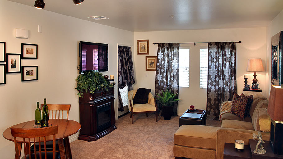 Jamboree Bonterra affordable family apartment living room Brea CA