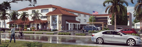 Jamboree Stanton Inn and Suites Roomkey motel conversion rendering CA