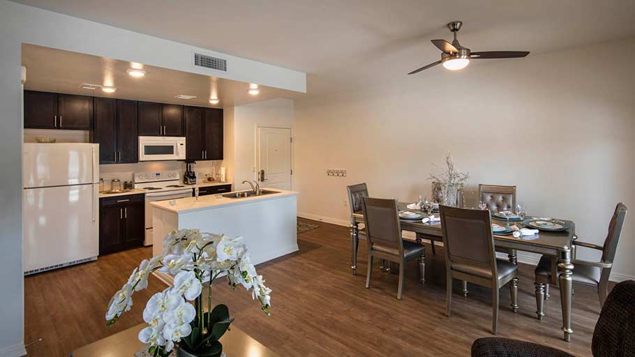 Jamboree Wesley Village affordable housing unit interior in the OC.