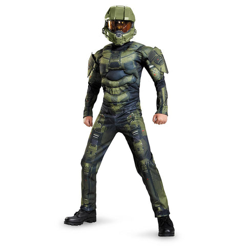 Halo Master Chief Classic Muscle Costume for Boys