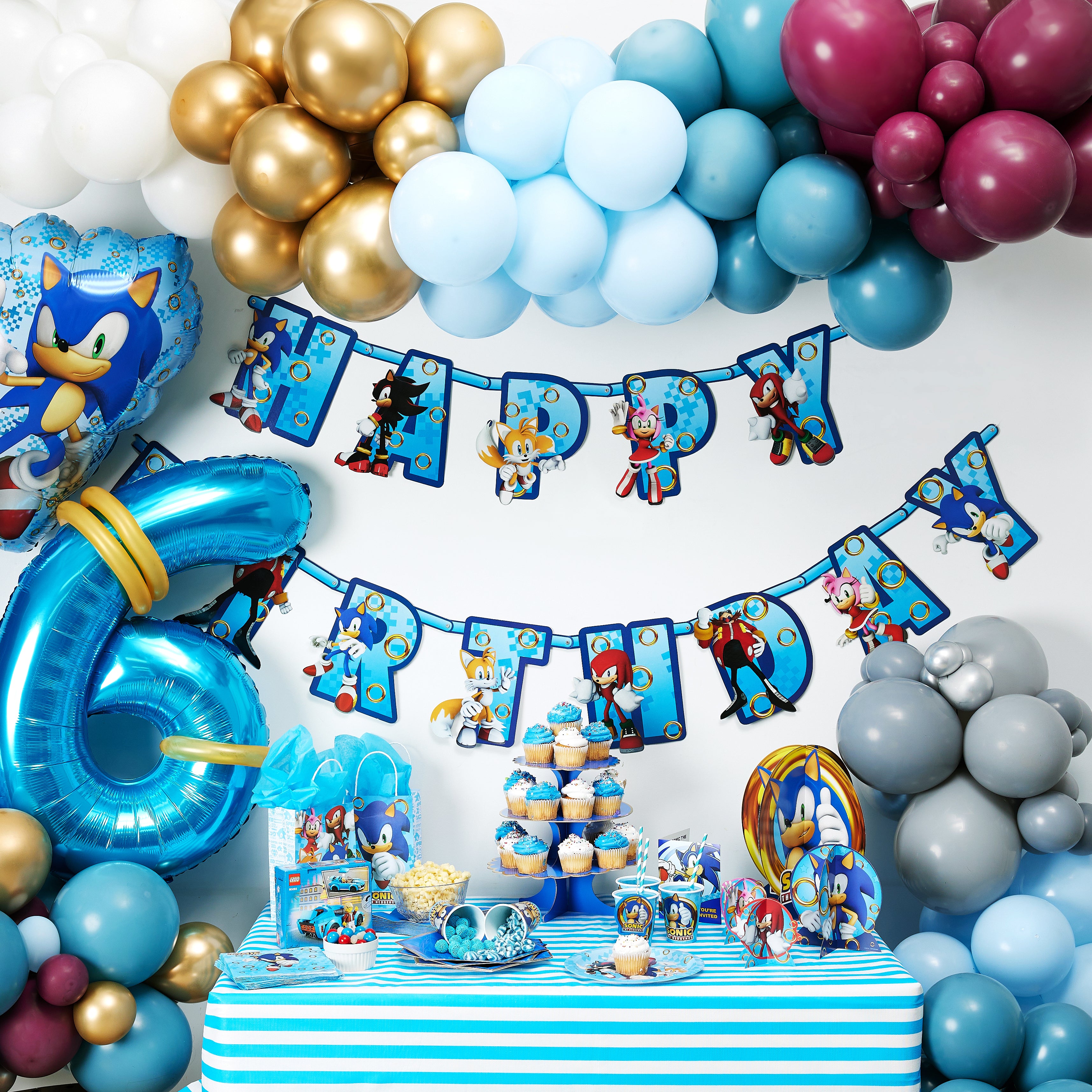 Sonic Happy Birthday banner