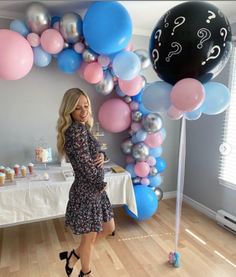 Gender Reveal boy or girl balloon black