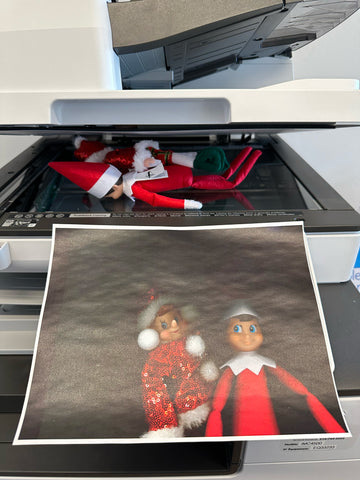 Office Fun: Elf in the Printer