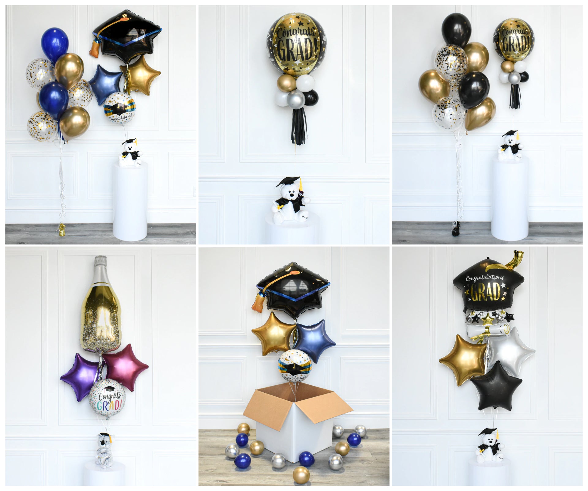 Party Expert Graduation Party Idea #10: Graduation Balloon Bouquet 