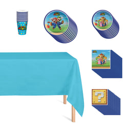FORTNITE GAME kit fête d'anniversaire pour 8 invités assiettes serviettes  tasses nappe