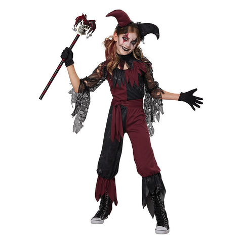 Psycho Jester Costume for Girls