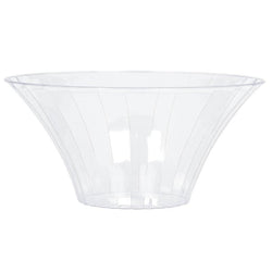 Amscam Flared Plactic Bowl, Clear, L, 9