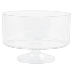 Amscan Scalloped Plastic Container, White, M