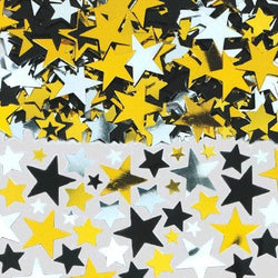 Black & Gold Glitter Star Cutouts