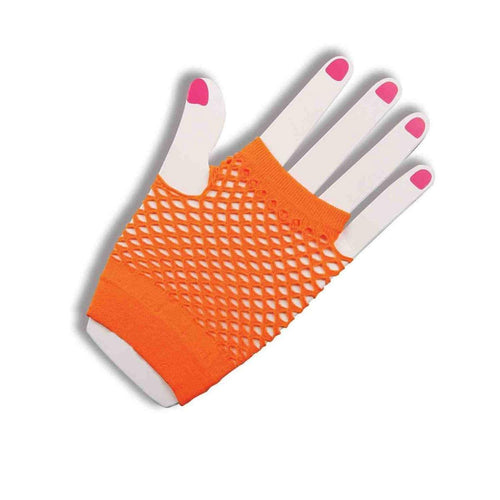 Long Fingerless Fishnet Gloves