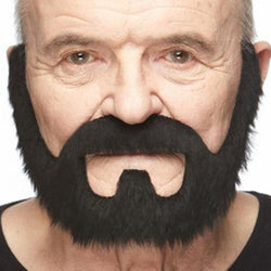 Barbe et Moustache Grise - déguisement pas cher - Badaboum