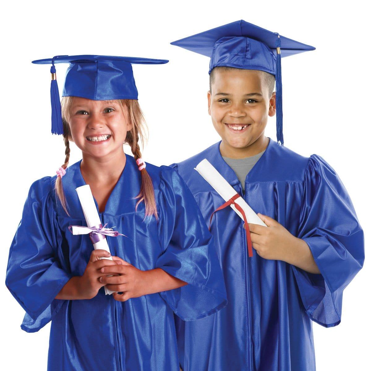 Blue Graduation Gown with Hat for Kids | Party Expert