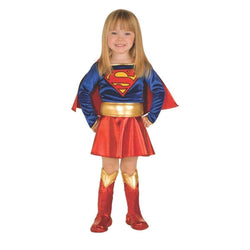 Superman Supergirl Costume for Adults, Size Large, Includes a Dress with an  Attached Cape and Leg Warmers